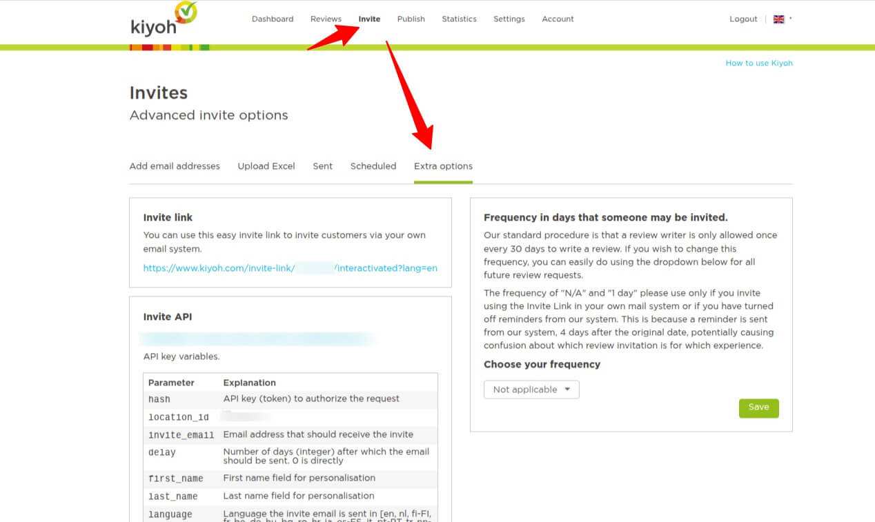 Your kiyoh dashboard